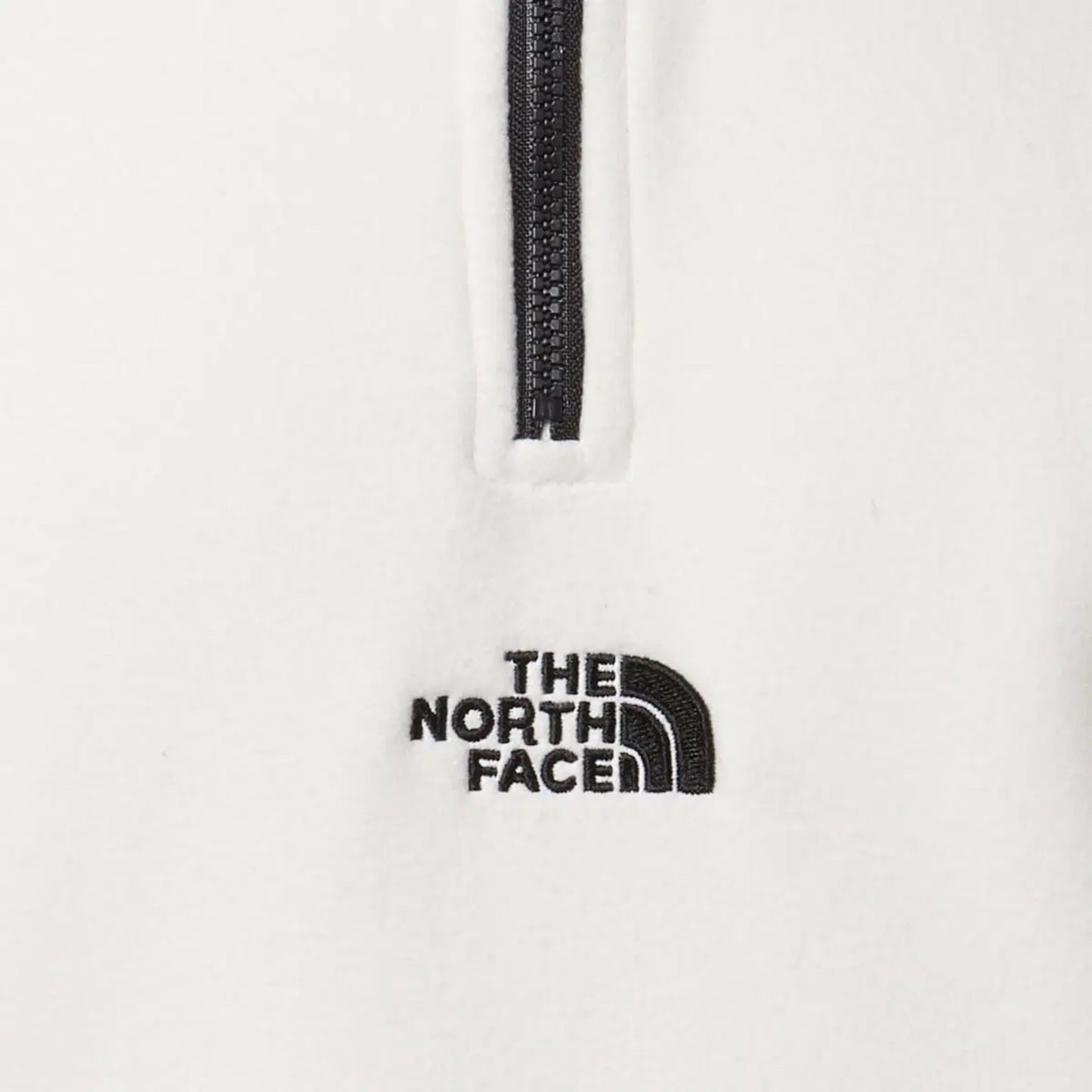The North Face 1/4 zip de polar con logo bordado