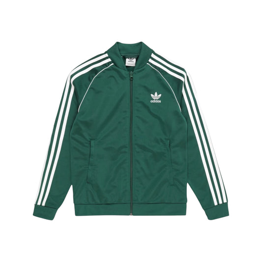 Campera Adidas superstar estilo retro green