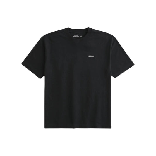 Camiseta gruesa boxy fit Hollister con logo bordado